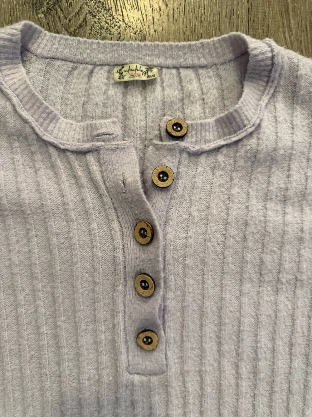 Free People Intimately Around the Clock Tunic Sweater Lavendar